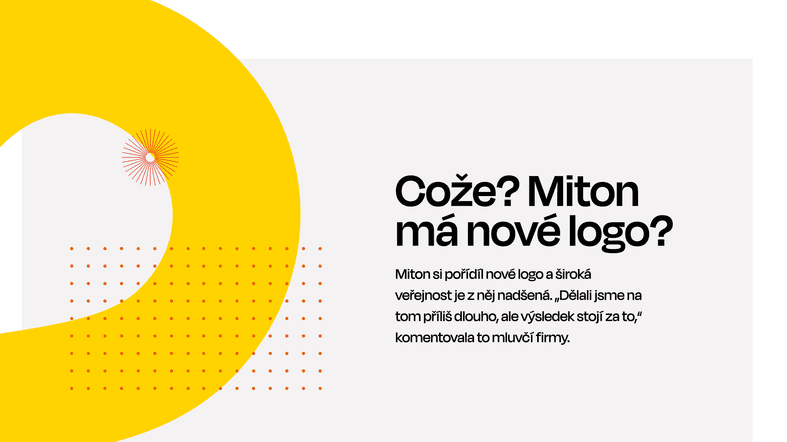 Cože? Miton má nové logo?